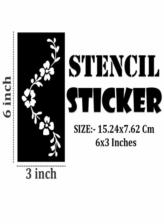 ORDERSHOCK Fun and Functional Henna Design Stencil Stickers for Practice for Kids & Adults Both Sticker - Image 4